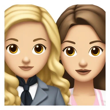 Blair Waldorf and Serena van derwoodsen  sticker