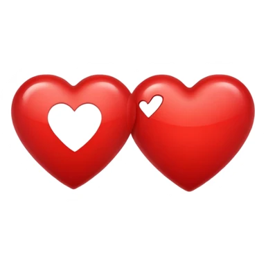 Heart inside heart emoji sticker