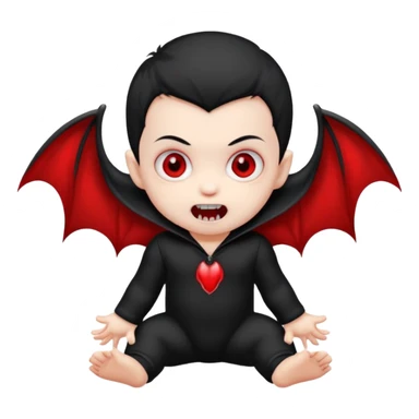 vampire baby sticker