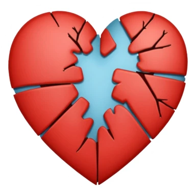 broken heart slowly mending with a patch sticker