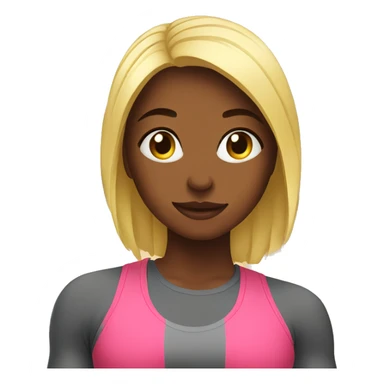 Girl in the gym sticker