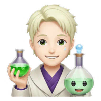 Senku ishigami with potion sticker