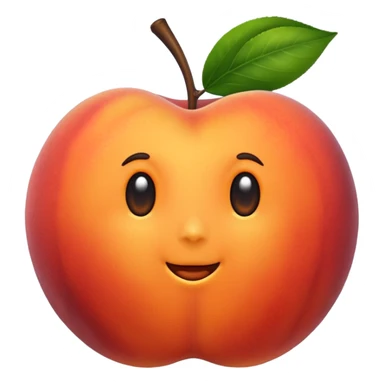 Juicy peach sticker