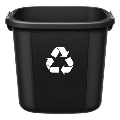 empty black BIN WITH "ELECTRONIC" WORD IN IT.  sticker