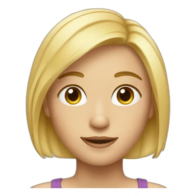 A blond short haird sticker