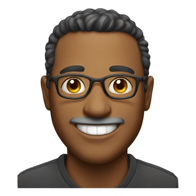 portrait of a smiling man sticker