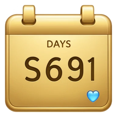 calendar emoji with $61 instead of days sticker