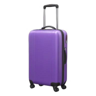 3d luggage purple sticker