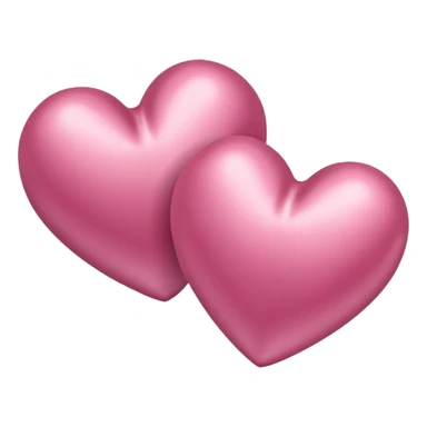 White 2 Satin hearts sticker