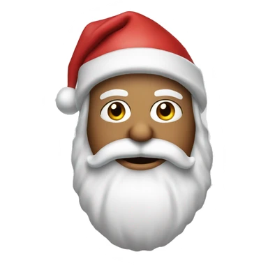 Santa clause wearing a ski mask sticker