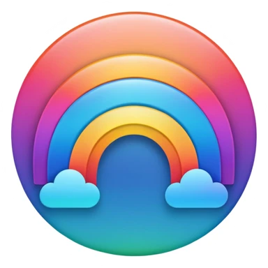 mac os mixed documents rainbow skeuomorphic sticker