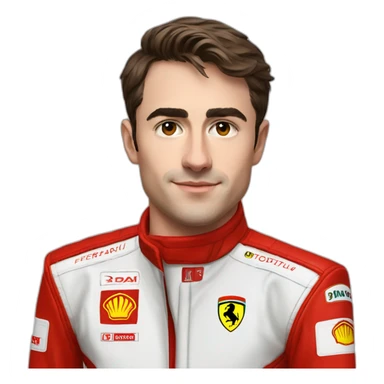 charles-leclerc-ferrari-f1-pilot-red sticker