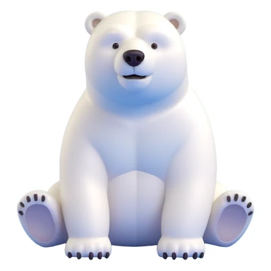 Polar bear sticker