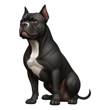 99% Black American Bully  sticker