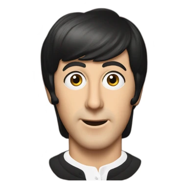 paul mccartney in 1964 sticker