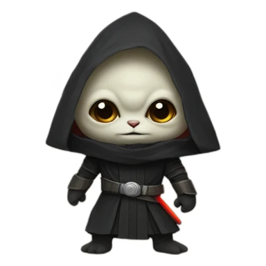 Grogu as a Sith sticker