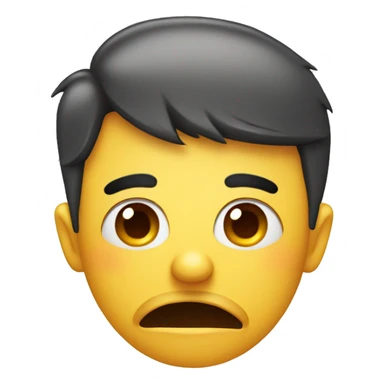 sad mouth with happy eyebrows and winking eyes sticker