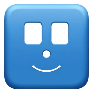 blue square with white letters "HIS" inside sticker