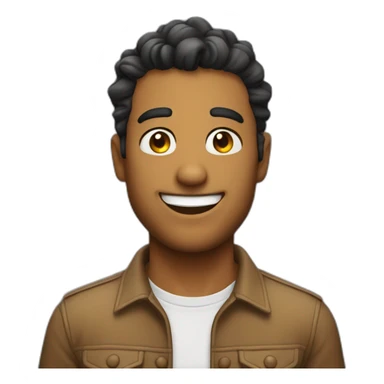 guy sly smile sticker