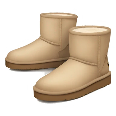 Beige aesthetic ugg sticker
