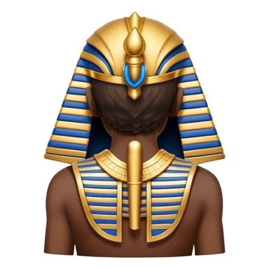 backview pharaon hat dark sticker
