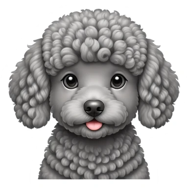Grey Poodle sticker