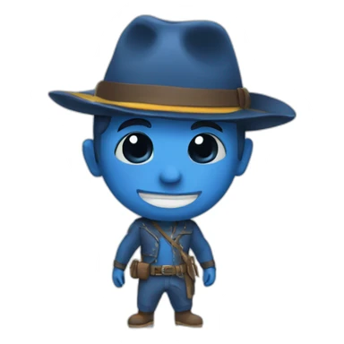 Periquito azul sticker