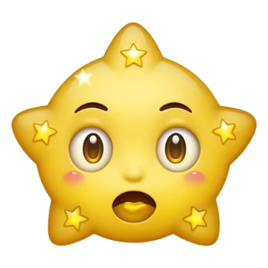 A emoji drooling with star eyes sticker