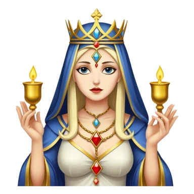 The high priestess tarot card sticker