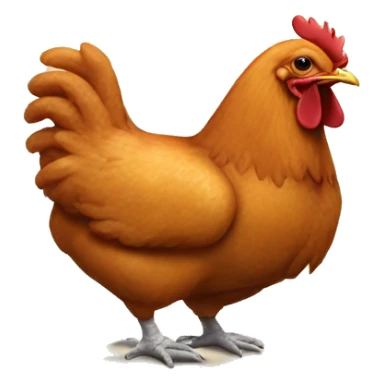 chicken nuggets eating a chicken sticker