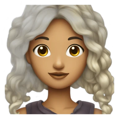 hada magica de cabello oscuro  sticker