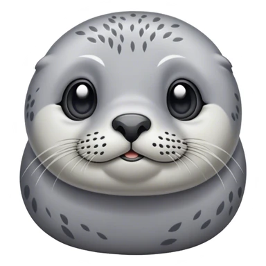 Cute, Disney-style harbor seal  sticker
