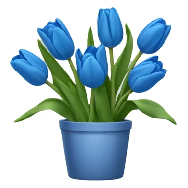 Tulipanes azules
 sticker