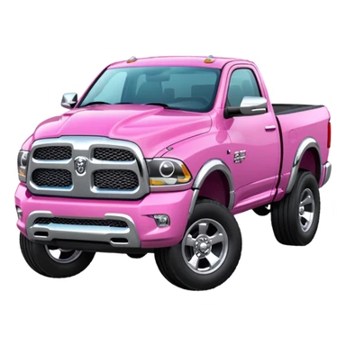Pink ram truck sticker