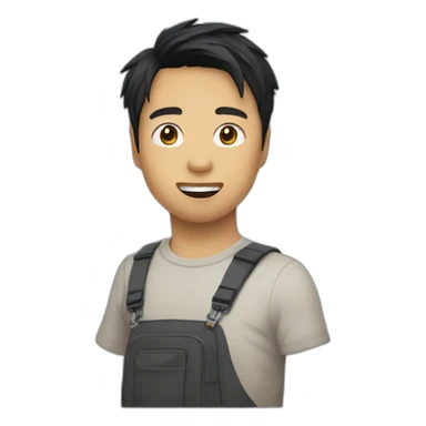 kevin tran en train de chanter sticker