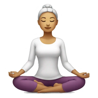 Mujer meditando sticker