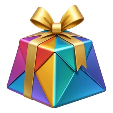 Surprise triangle box sticker