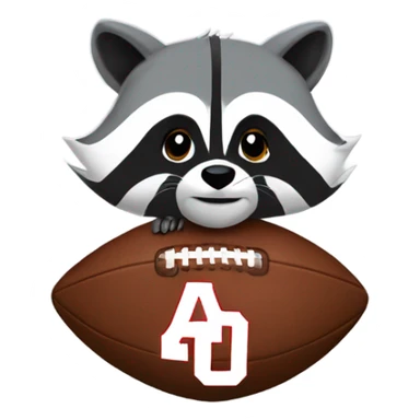 raccoon ohio state football sticker
