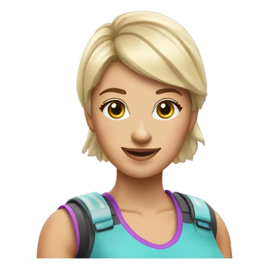 Audrey rollerblading sticker