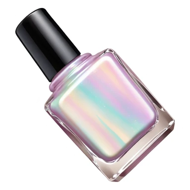 Colorshifting incredibly beautiful sparkling opalescent, pearlescent marble effect Nail polish, translucent bottle sticker