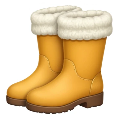 White felt boots sticker