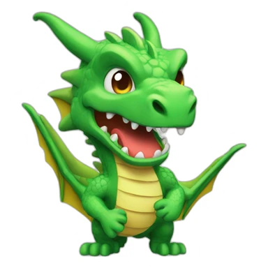 MOD POWER text dragon sticker