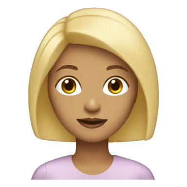 Woman with blonde bob  sticker