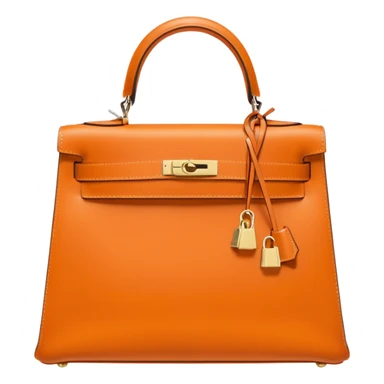 hermes kelly light orange color bag sticker