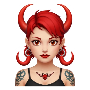 tattoes dgirl devil sticker