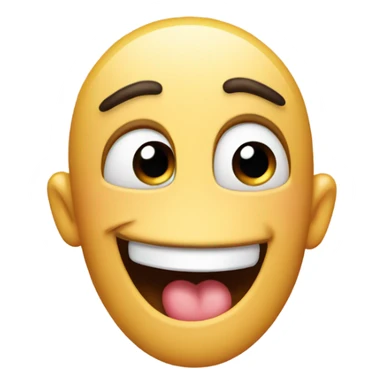 Emoji winking with one finger on tongue   sticker