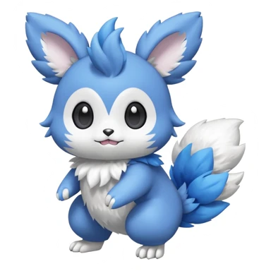 Espurr-Emolga-Pachirisu-Cacomistl-Fakemon-hybrid-creature (full body) sticker