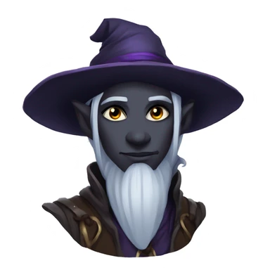 Drow wizard male dnd seductive look sticker