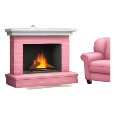 Winter Pink FirePlace sticker