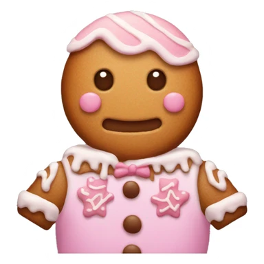 Pastel gingerbread man sticker